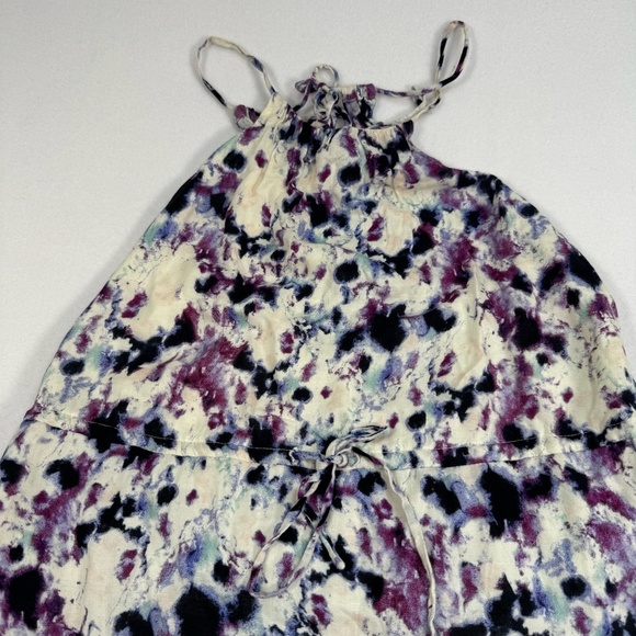 Greylin Halter Maxi Dress Womens Size Small Multi Color Print Tie Waist - Picture 10 of 10